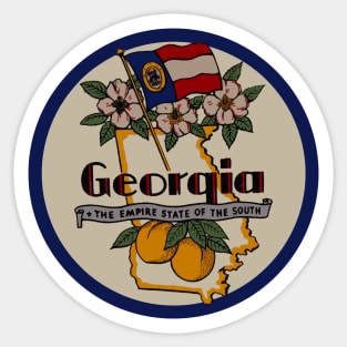 Georgia Vintage Decal Sticker